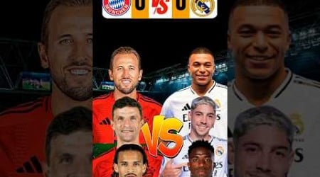 Bayern Munich vs Real Madrid | Players Comparison #footballshorts #football #mbappe