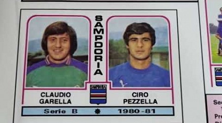 Sampdoria 1980-81 Serie B Album Calciatori figurine Panini - storia del calcio in immagini