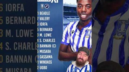 SHEFFIELD WEDNESDAY STARTING LINE VS MILLWALL (h) thoughts #sheffieldwednesday #swfc