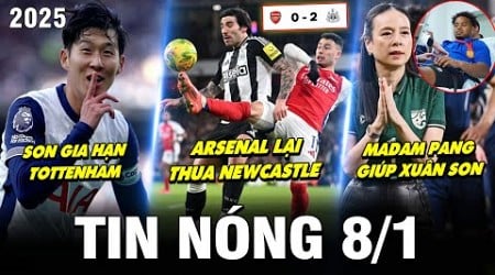 TIN NÓNG BÓNG ĐÁ 8/1| ARSENAL LẠI THUA NEWCASTLE, SON GIA HẠN SPURS, MADAM PANG GIÚP XUÂN SON