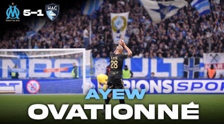 L&#39;INCROYABLE ovation du Vélodrome pour André Ayew après son BUT et à sa SORTIE ! 