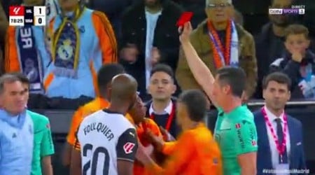 Vinicius Junior Red Card 