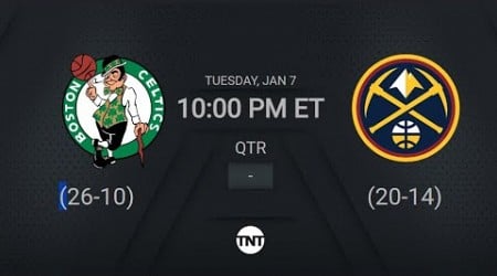 Boston Celtics @ Denver Nuggets Live Scoreboard