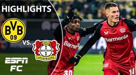 Patrik Schick BRACE ⚽ Borussia Dortmund vs. Bayer Leverkusen | Bundesliga Highlights | ESPN FC