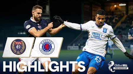 Dundee 1-1 Rangers | Rangers Held At Dundee To Fall Further Adrift Of Top | William Hill Premiership