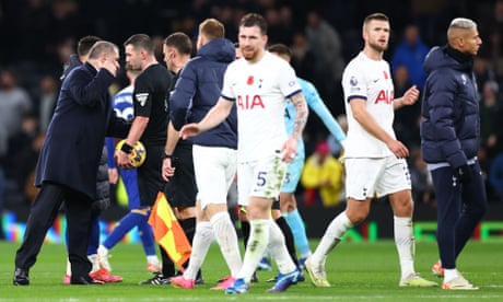 'I was taught to respect referees': Ange Postecoglou bemoans use of VAR after Spurs loss – video